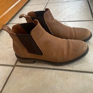 Clarks Brown Leather Ankle Boots